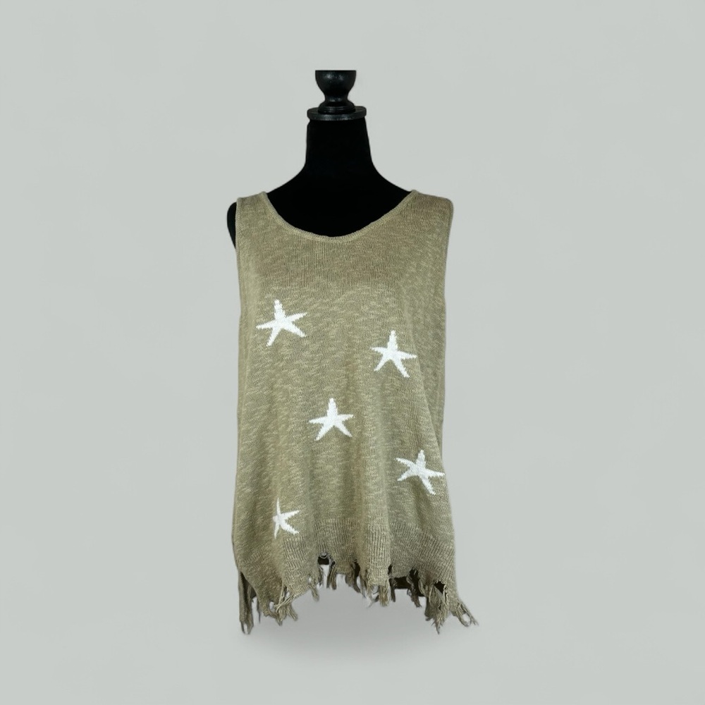 Women's Olive Star Tank Top
